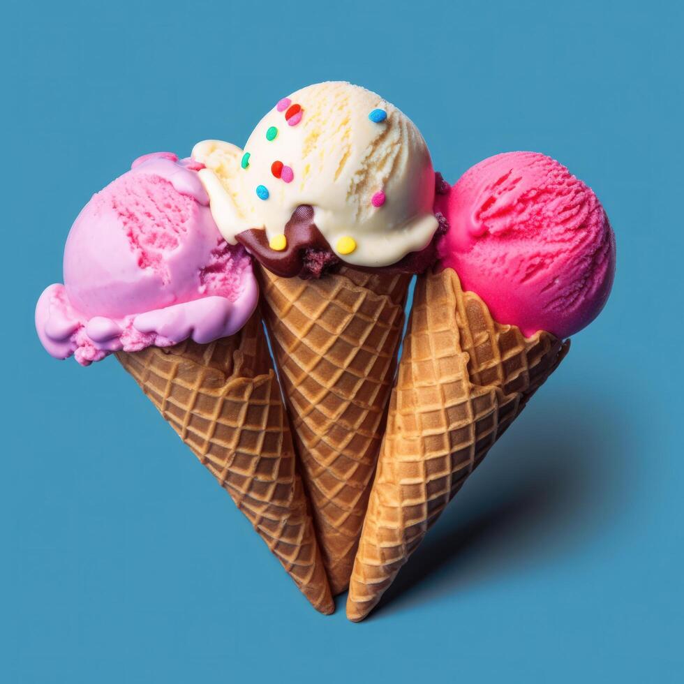 Sweet ice cream. Illustration photo