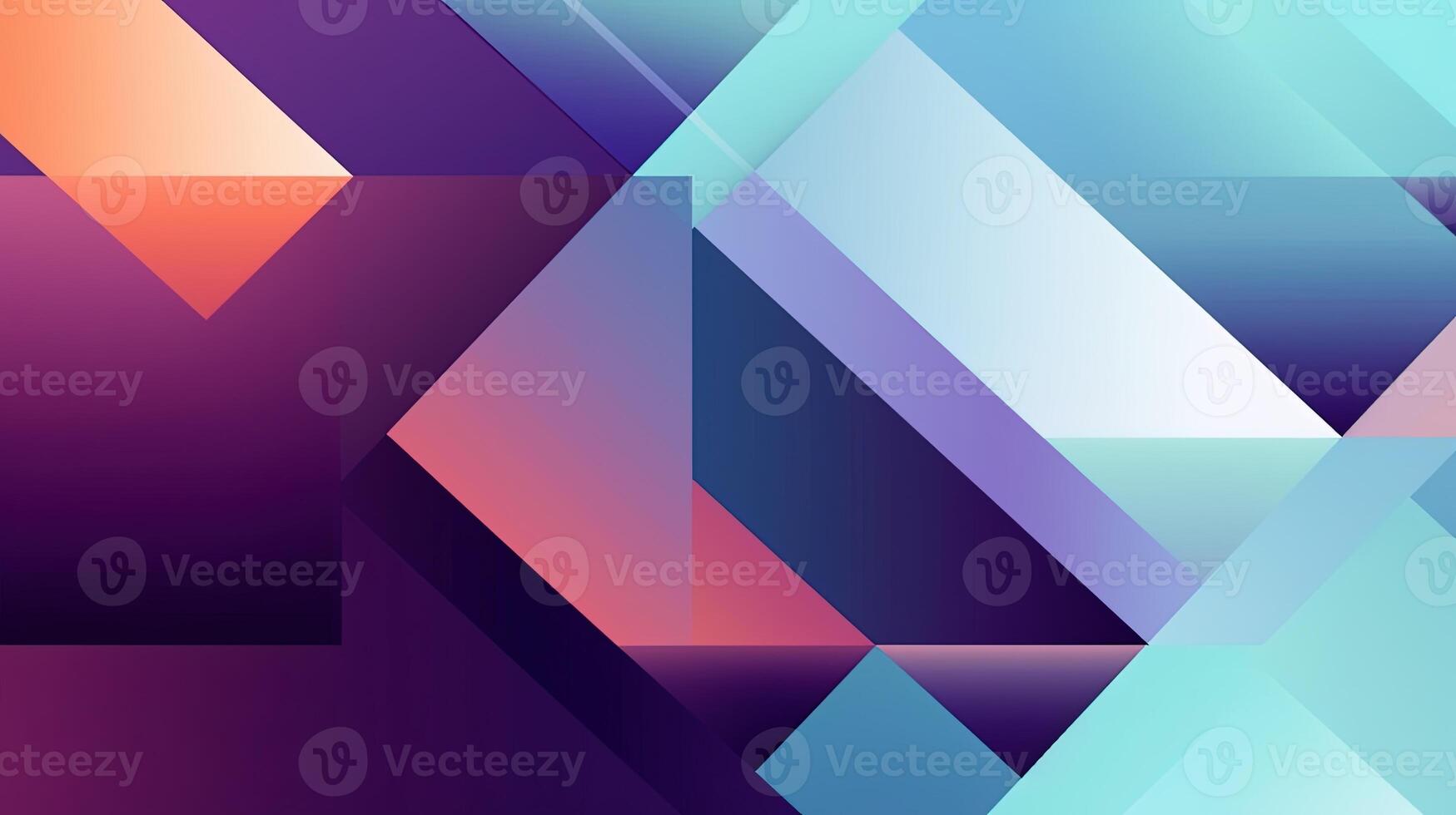 Abstract geometric background with colorful triangles. photo