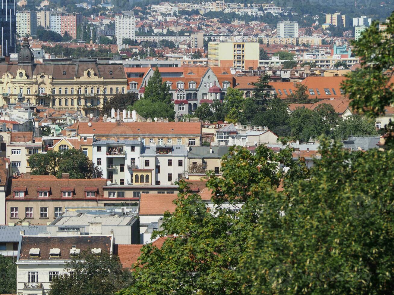 Aerial view of Brno photo