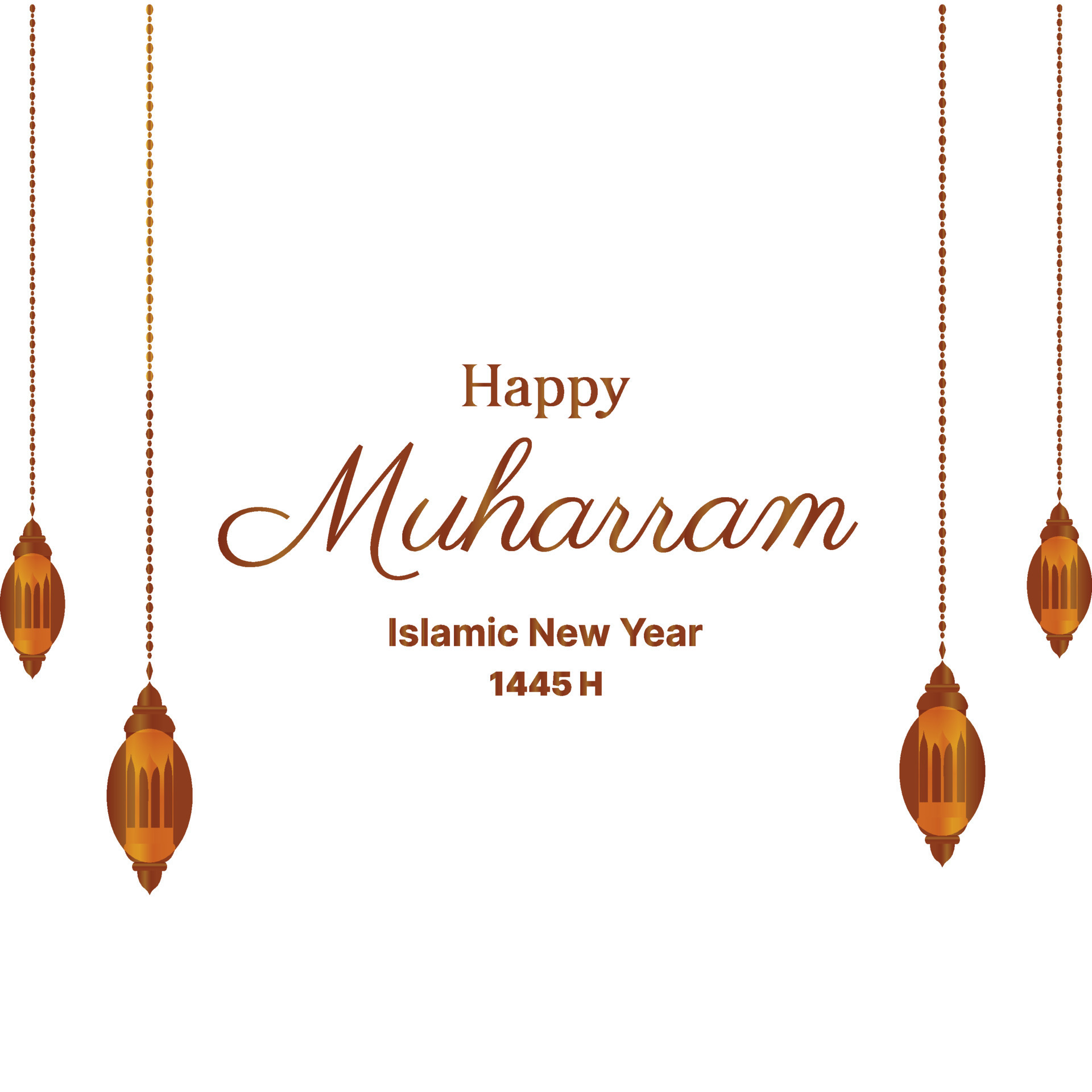 Happy Islamic new year and muharram 24263635 Vector Art at Vecteezy