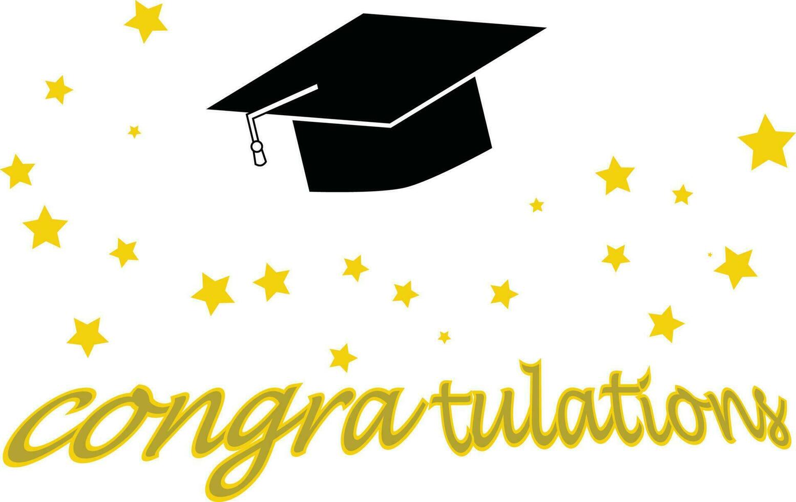 Achievement and Success on Graduation Day vector