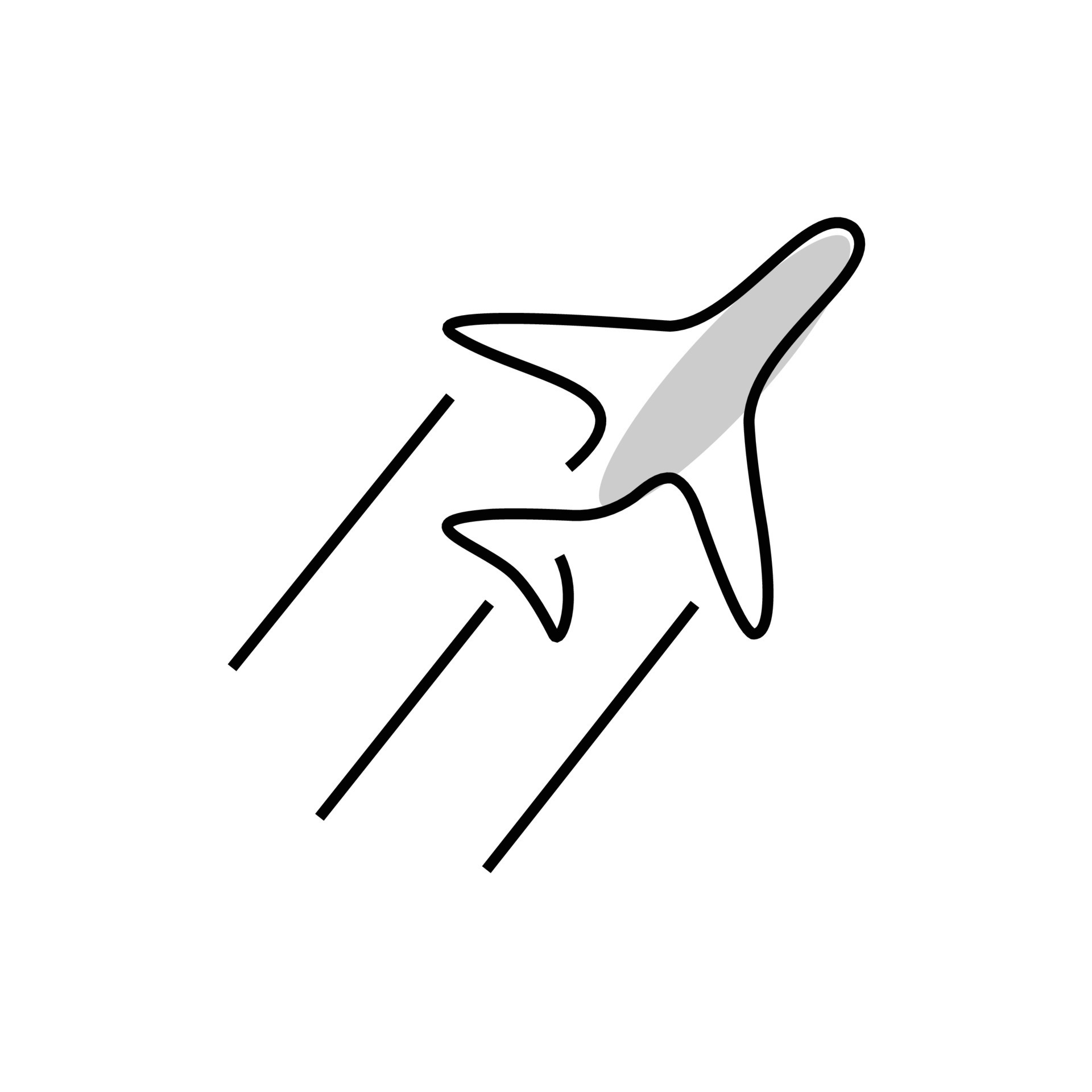 Line drawing airplane 24263778 Vector Art at Vecteezy