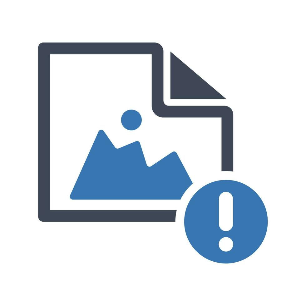 Error image icon vector