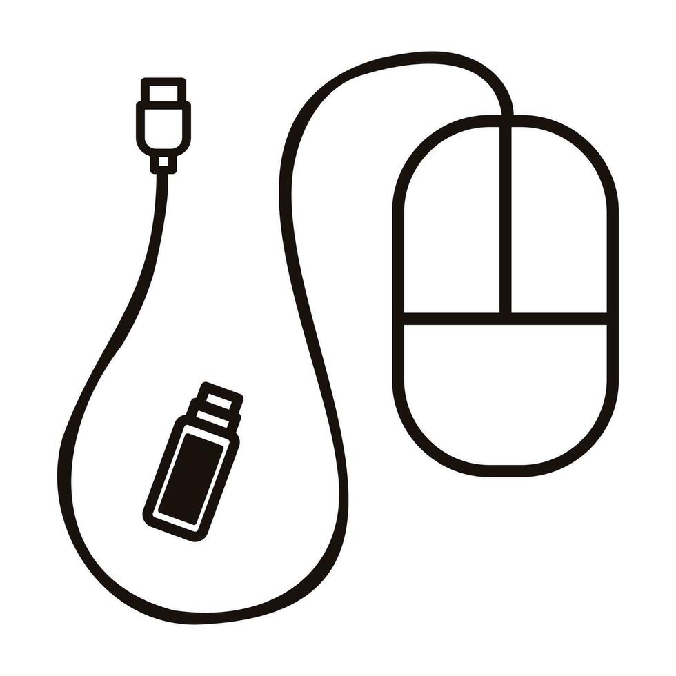 Hand Drawn Mouse in doodle style vector