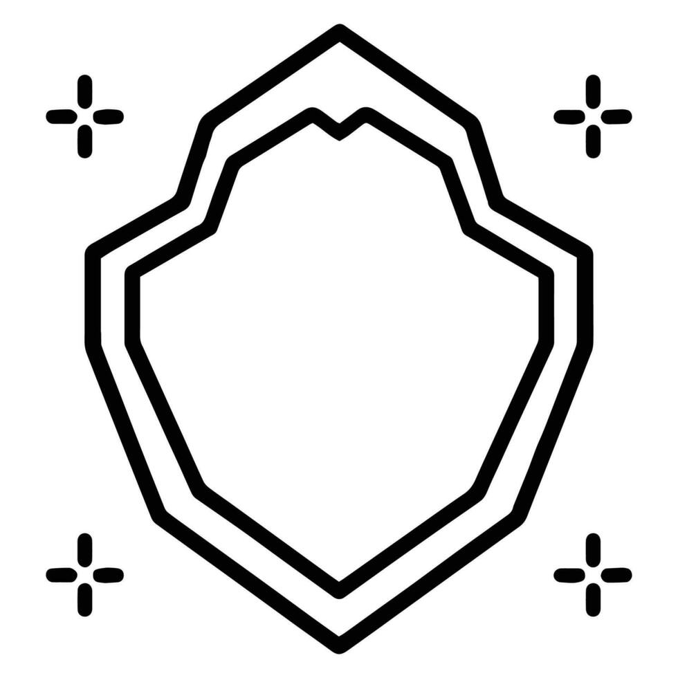 vintage logo in flat line art style vector