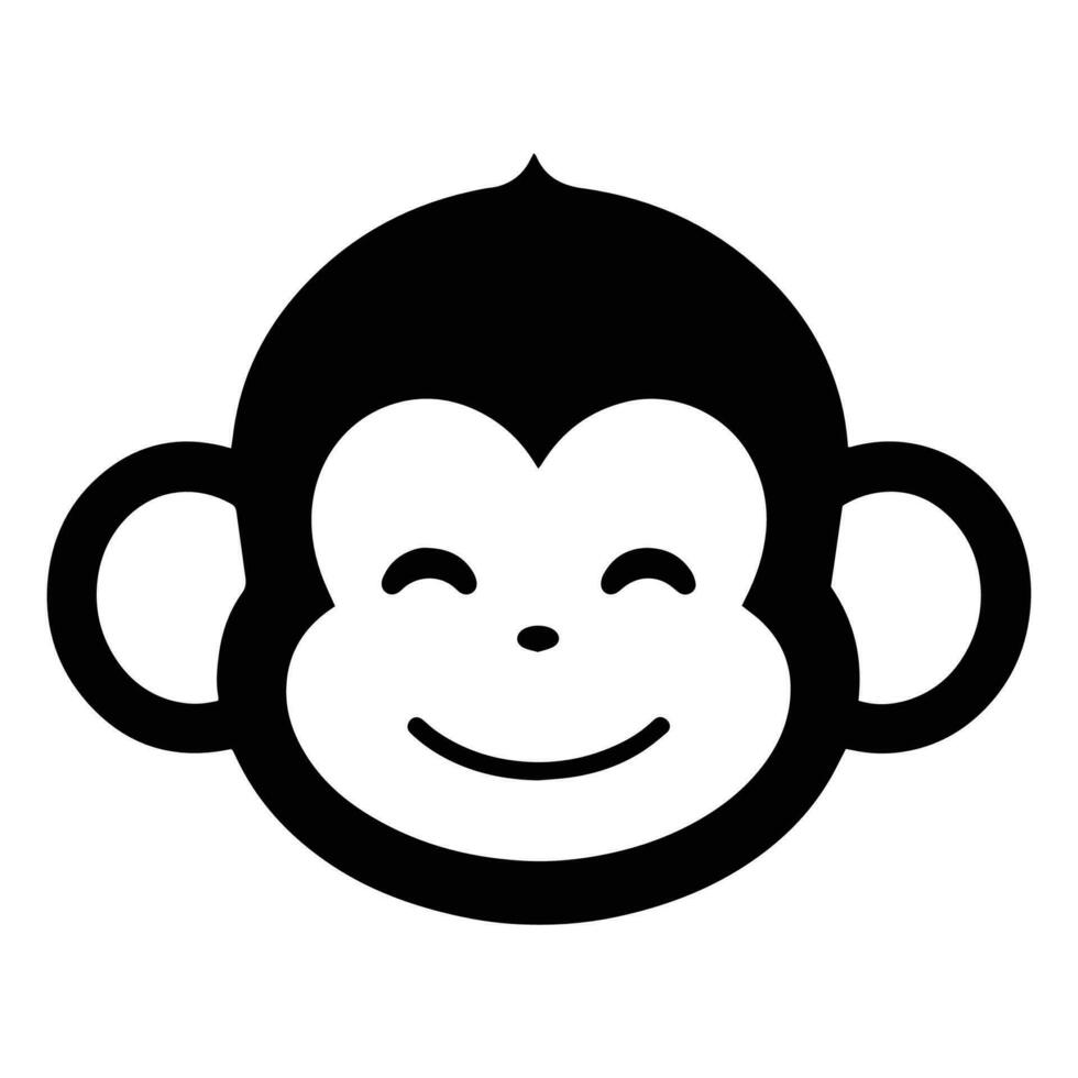 Hand Drawn cute monkey in doodle style vector
