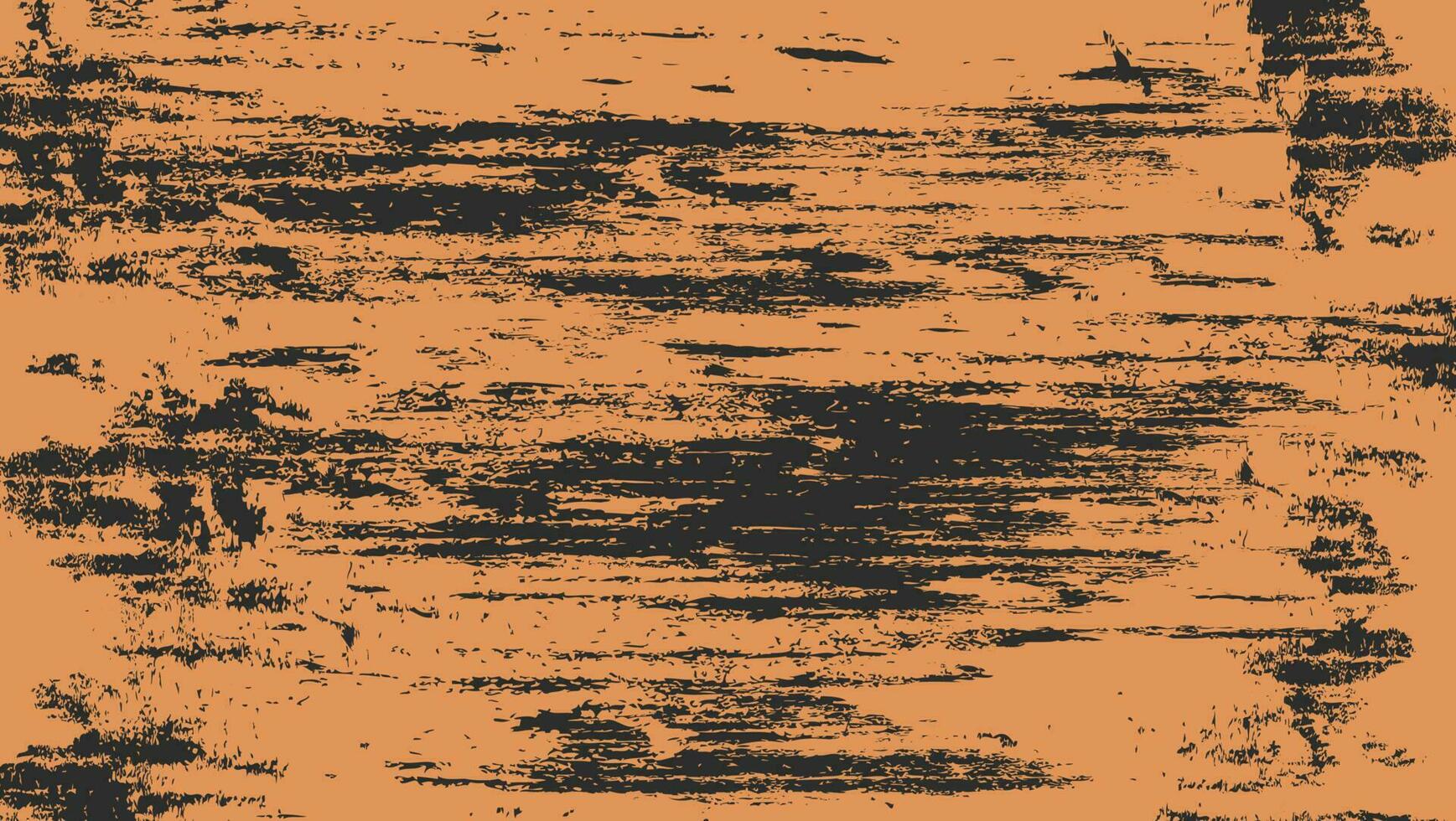 Textura abstracta grunge áspera naranja en fondo negro vector