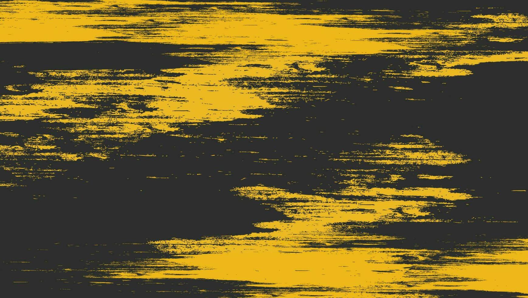 Abstract Yellow Scratch Grunge Texture Design In Black Background vector
