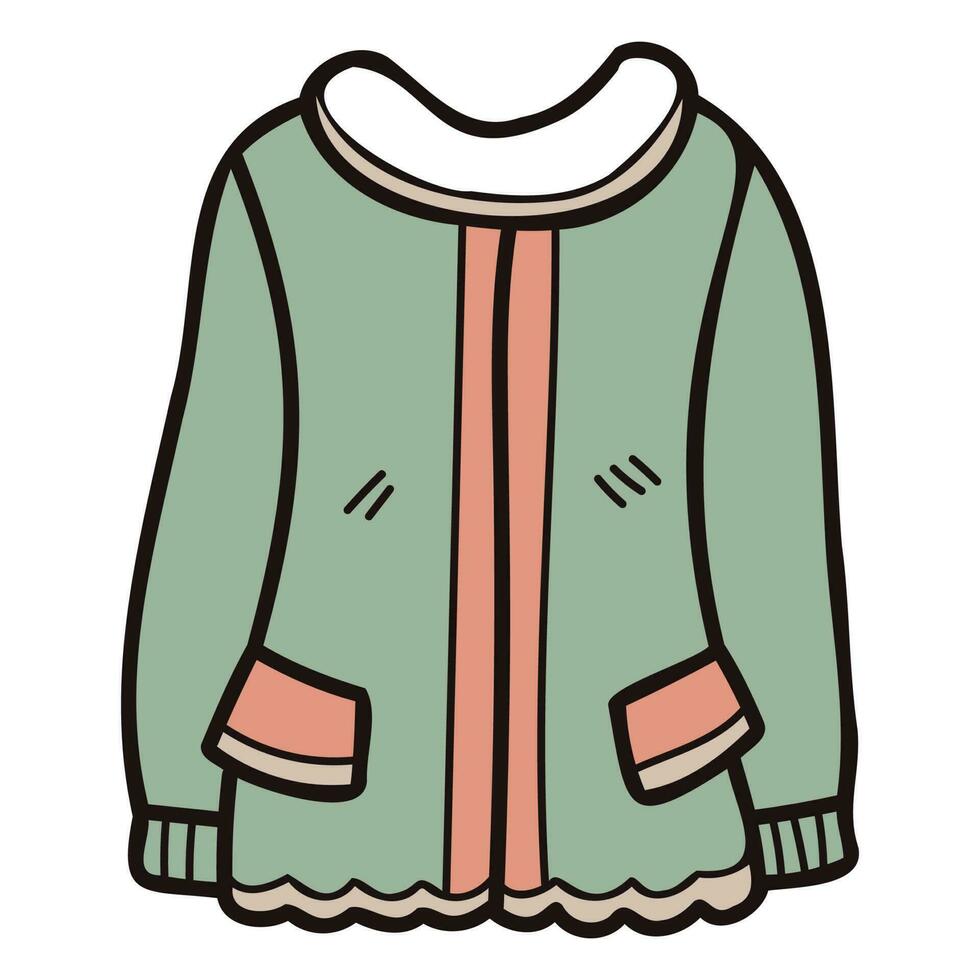 Hand Drawn cute sweater for women in doodle style 24509173 PNG