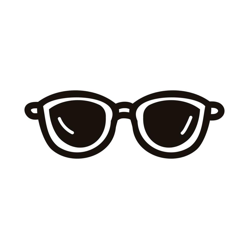 Hand Drawn sunglasses in doodle style vector