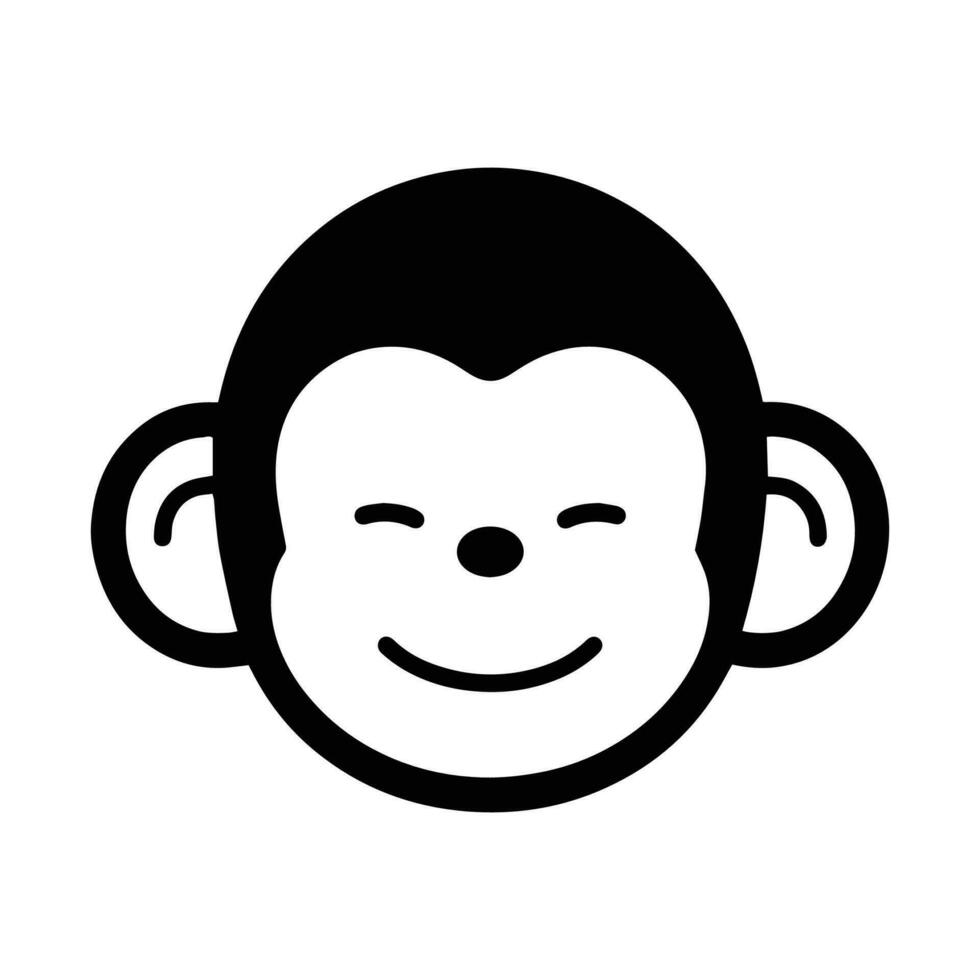 Hand Drawn cute monkey in doodle style vector