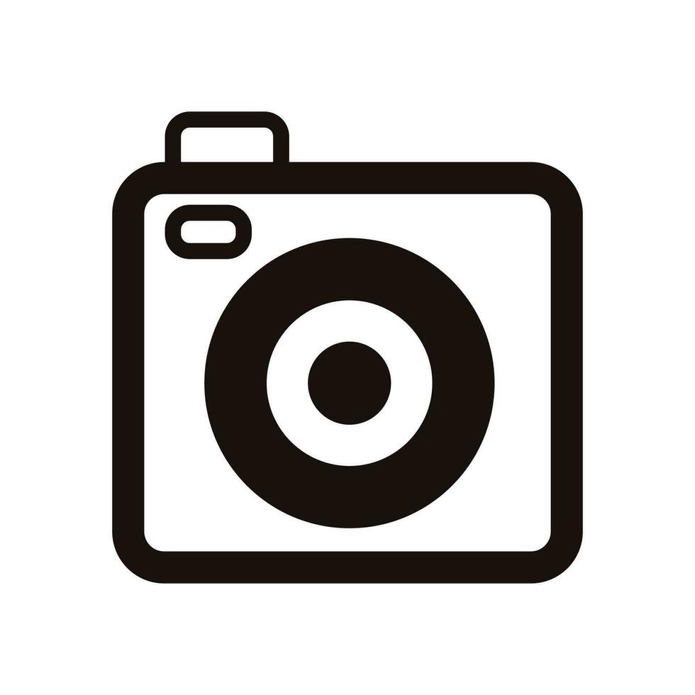Hand Drawn digital camera in doodle style vector