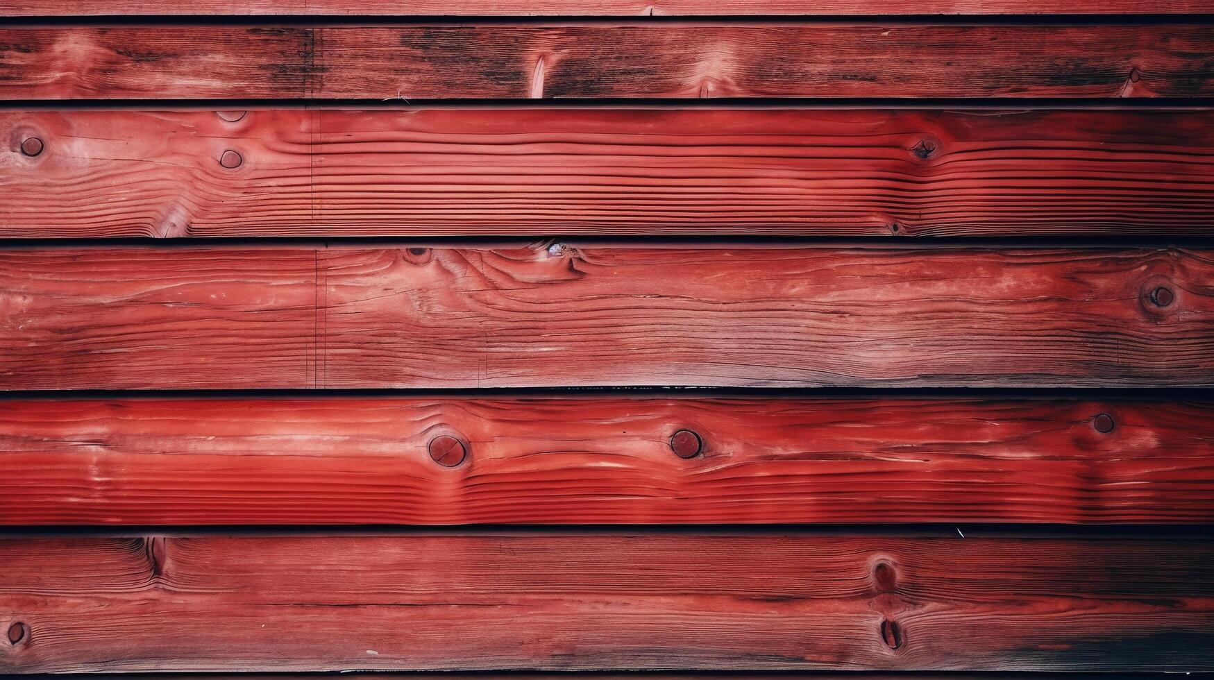 rojo de madera tablones fondo, de madera textura, generativo ai tecnología foto