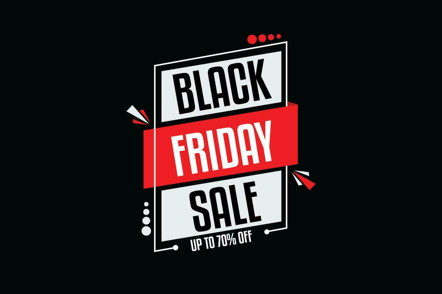 Flat black friday sale background vector