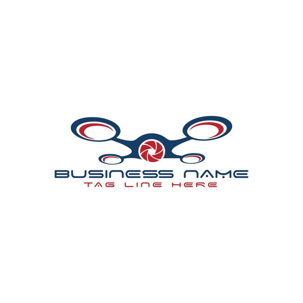 Drone design related to drone service company logo. Illustration design of drone vector