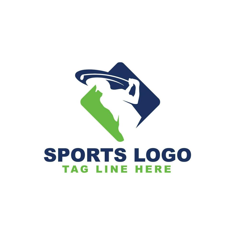 golf logo diseño gratis vector