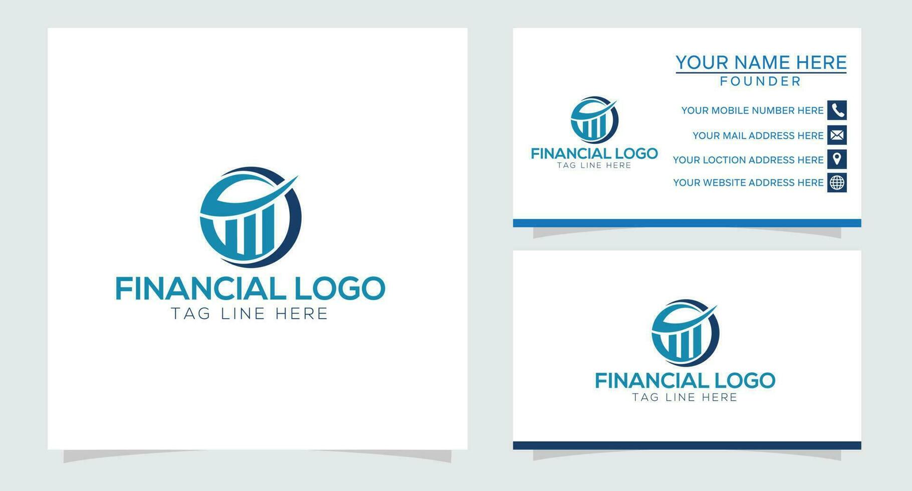 global finance management financial vector logo icon