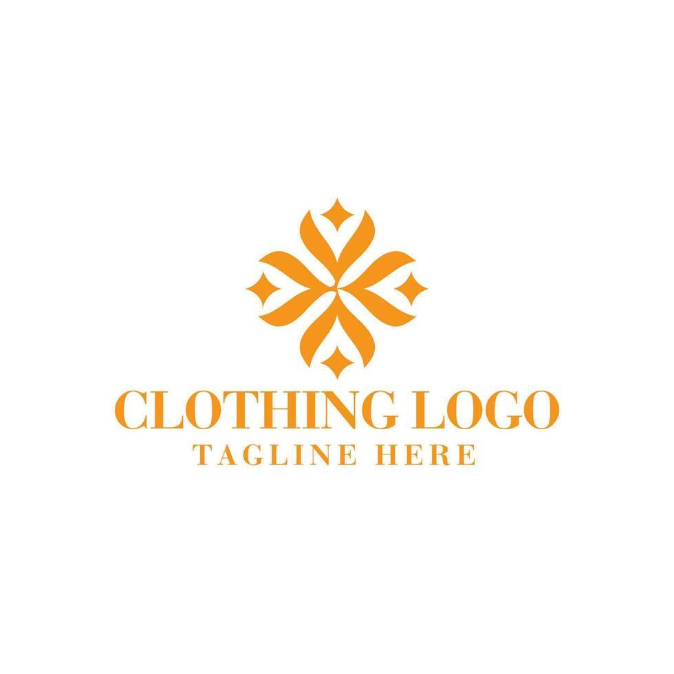 minimalist clothing store logo design idea, online shop logo vector