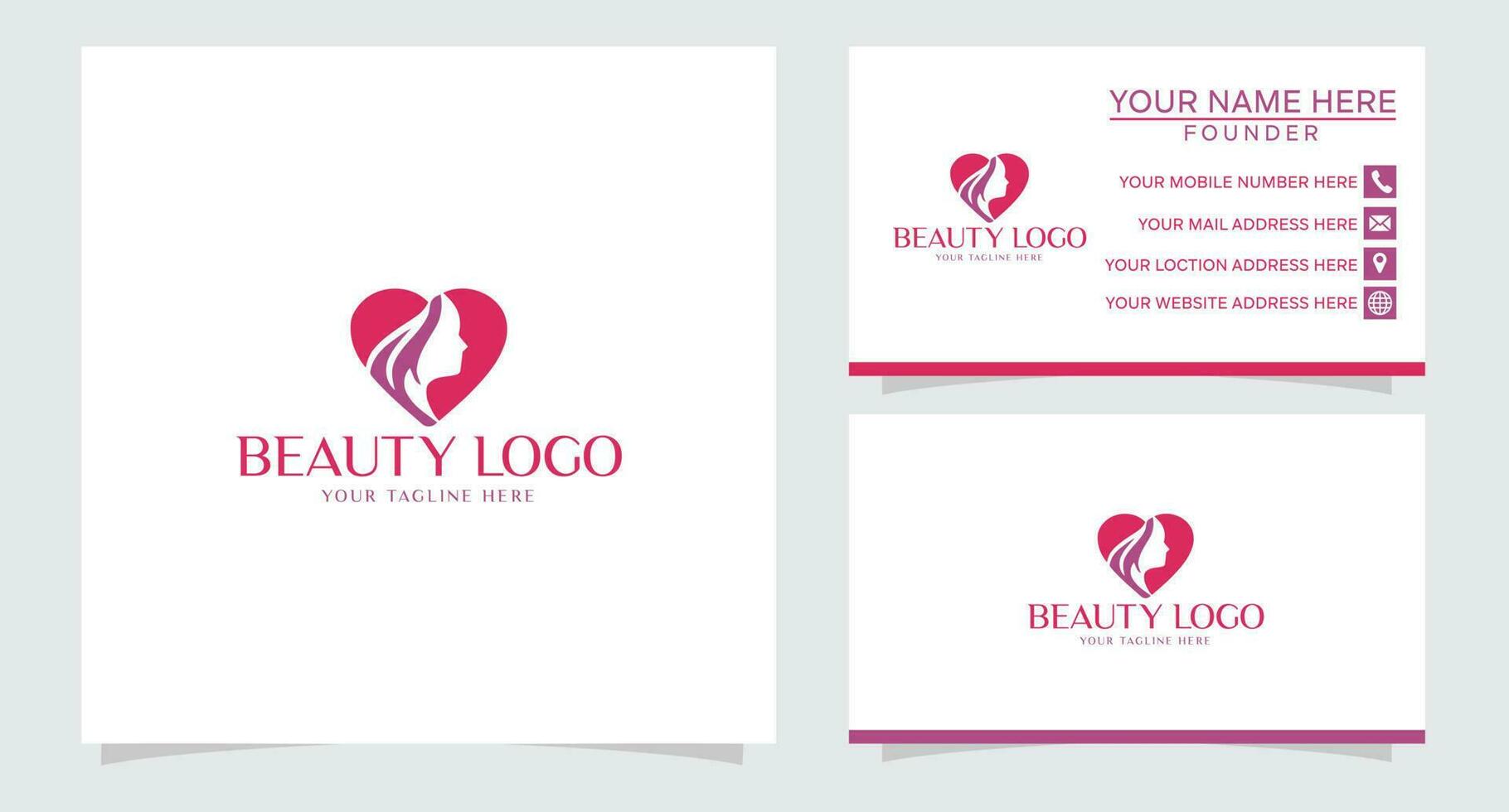 love woman beauty logo vector
