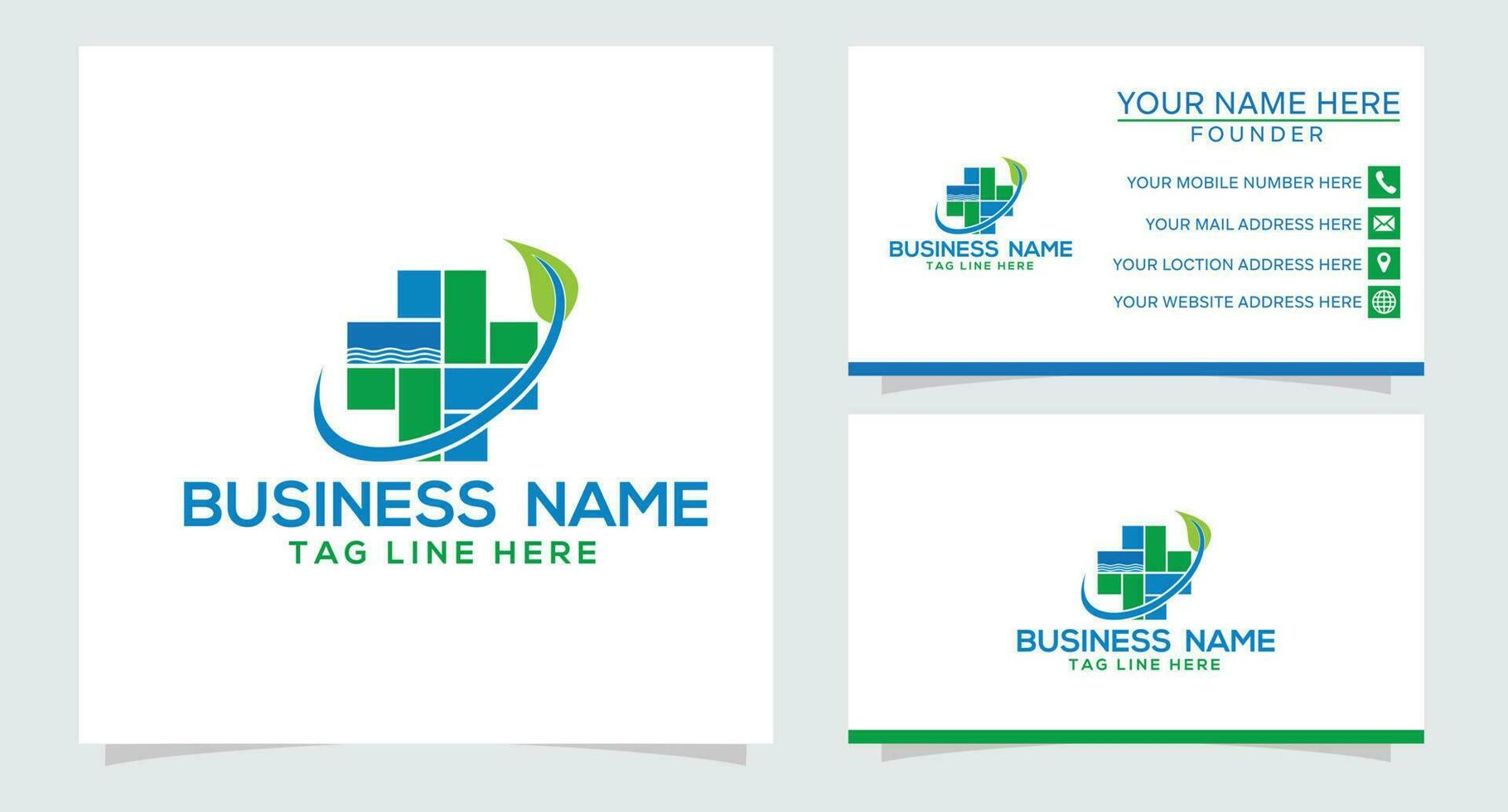natural medical health logo vector