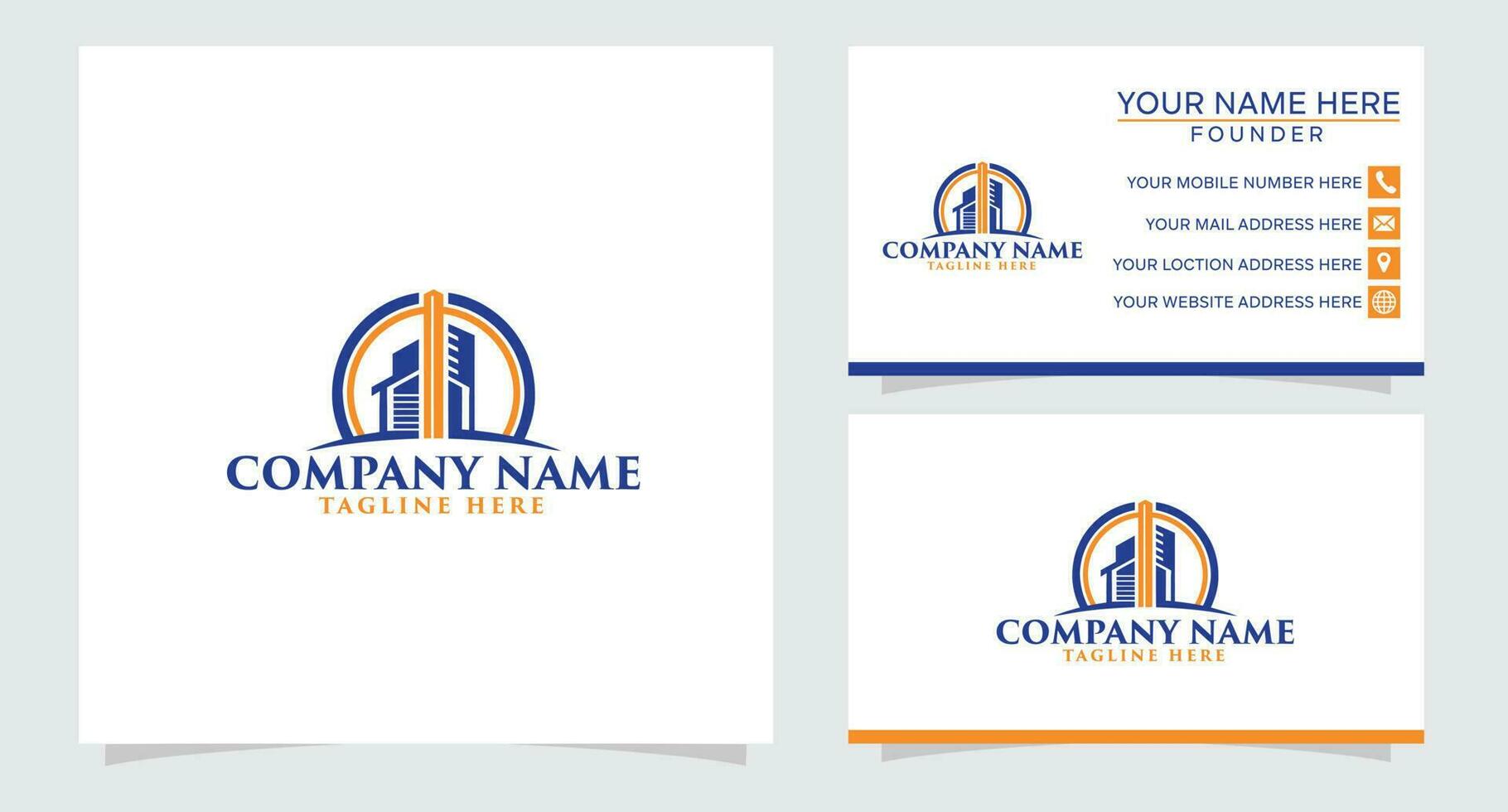 real estate logo design template.inspiration for business of building, construction. vector