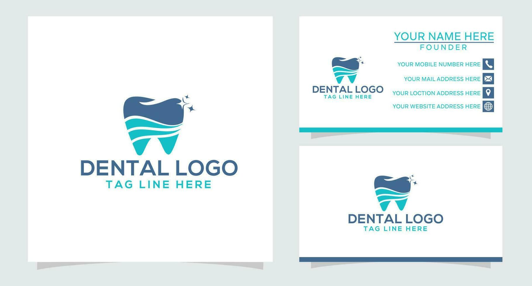 dental logo es dentista, dental clínica, dental cuidado, un dental hospital y dientes logo. vector