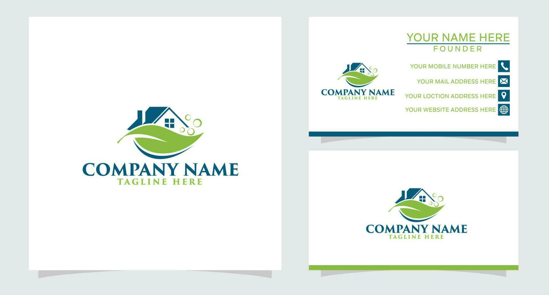 Natural Real Eastate Logo Template vector