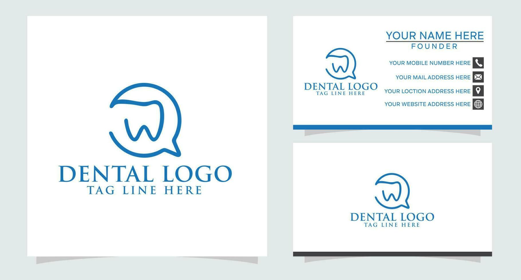 dental logo es dentista, dental clínica, dental cuidado, un dental hospital y dientes logo. vector