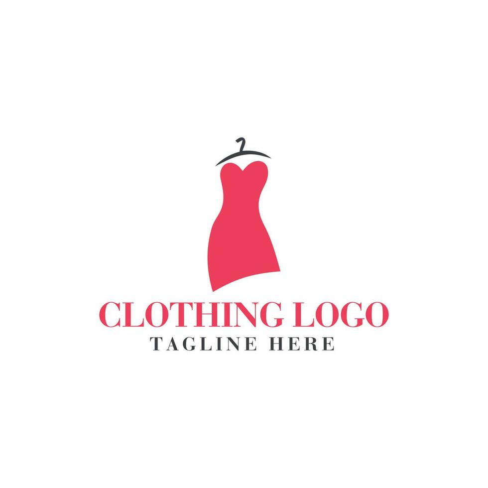 Creative fashion logo design. Vector sign with lettering and hanger ...