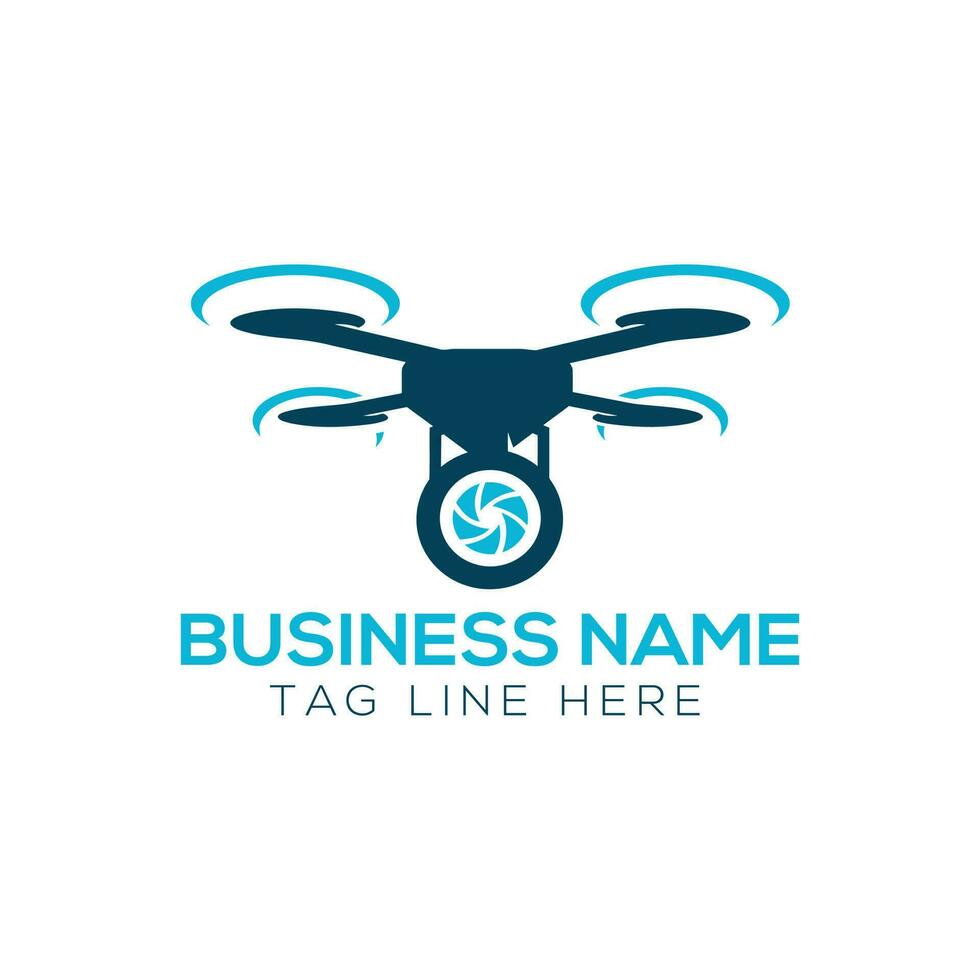 Drone design related to drone service company logo. Illustration design of drone vector