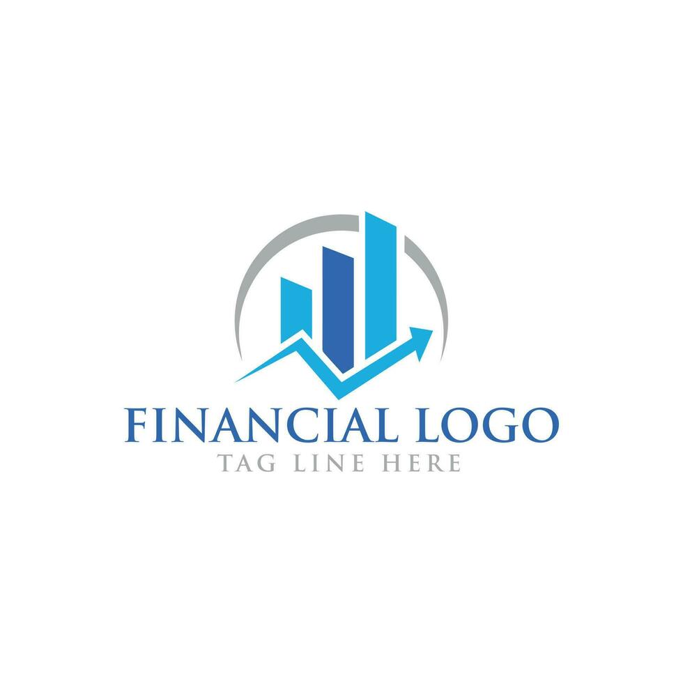 vector Finanzas logo modelo contabilidad logo concepto