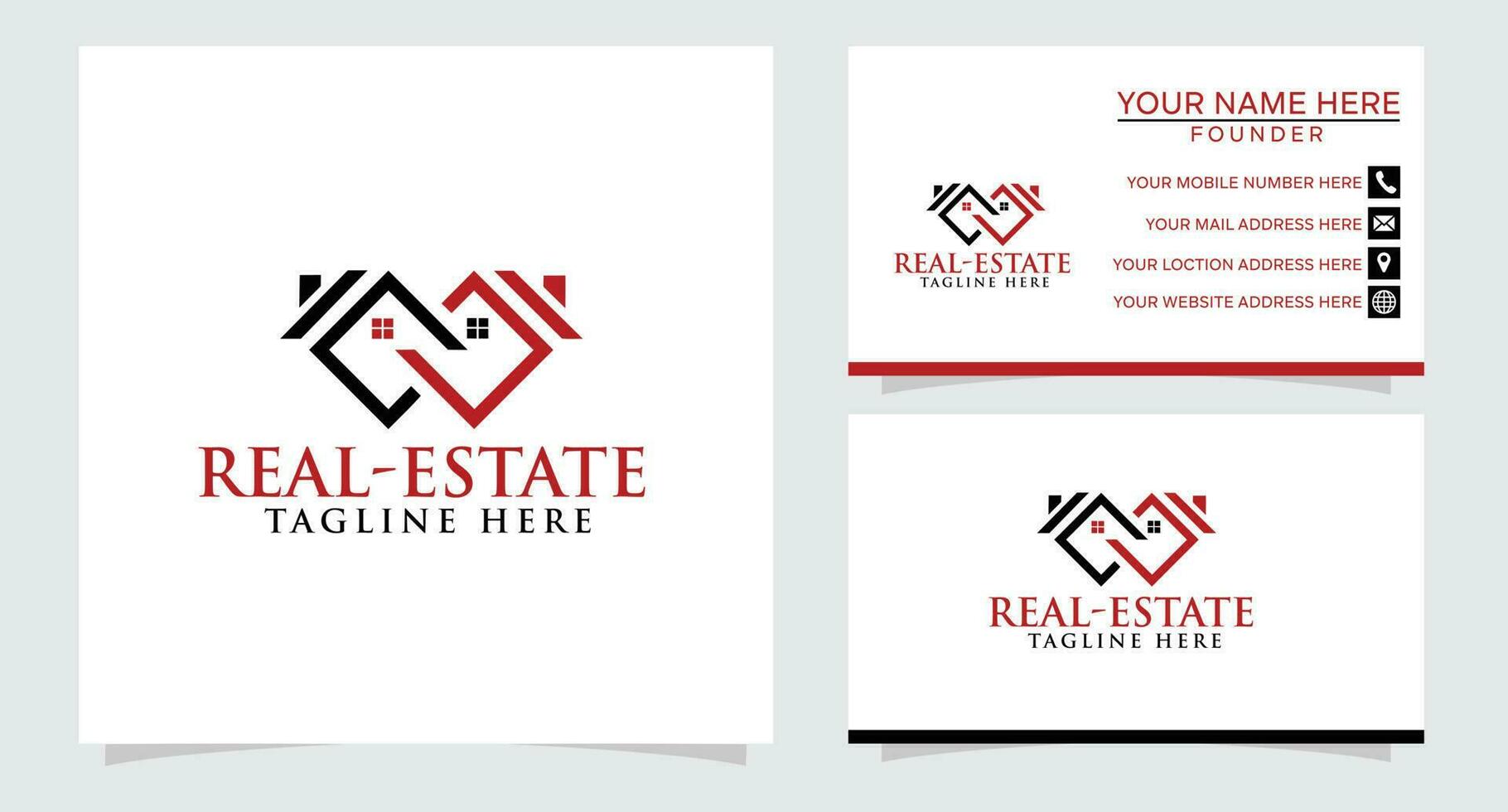 real bienes, hogar, casa logo vector