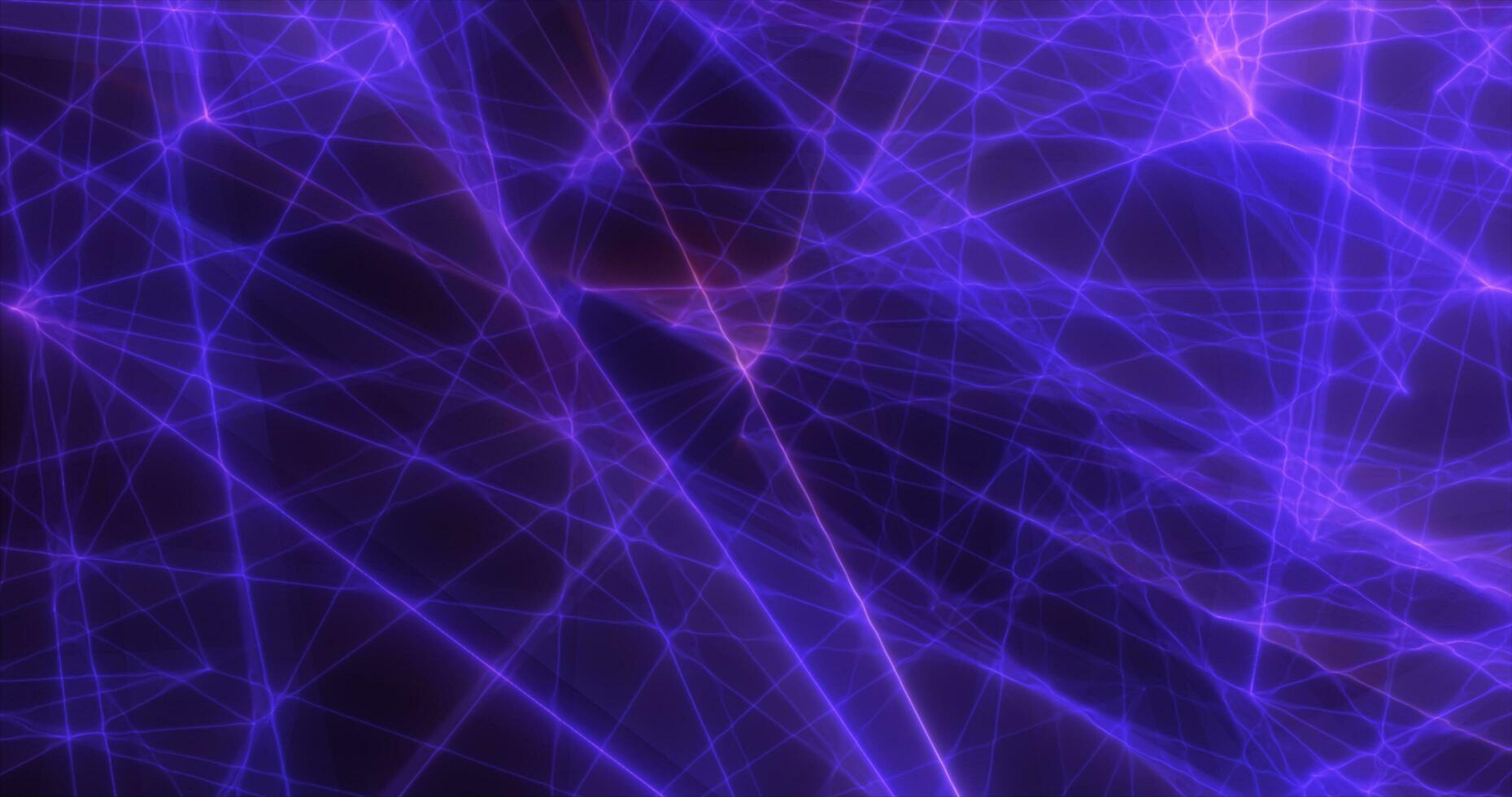 Abstract purple energy lines triangles magical bright glowing futuristic hi-tech background photo