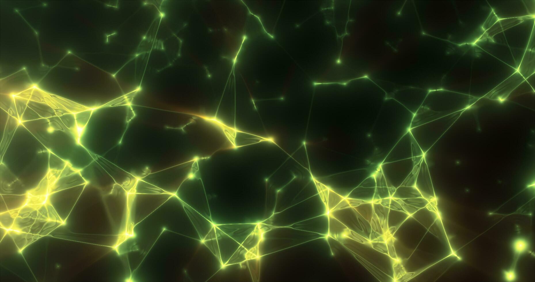Abstract green plexus lines triangles energy magical background photo