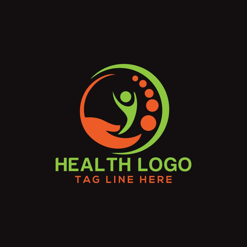 chiropractic physiotherapy logo design. creative human spinal health care medical template vector