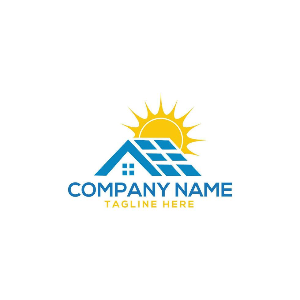 Logo for real estate home solutions that is a home solution. vector