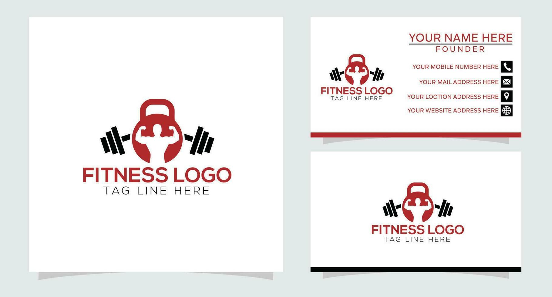 Gym power logo design idea with kettle bell and thunder symbol in negative space. Fitness and bodybuilding club logo template. Sport and recreation theme. vector