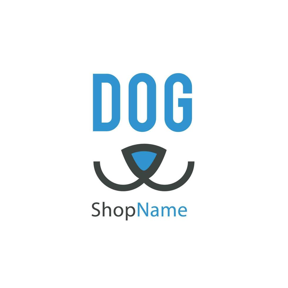 dog logo design vector
