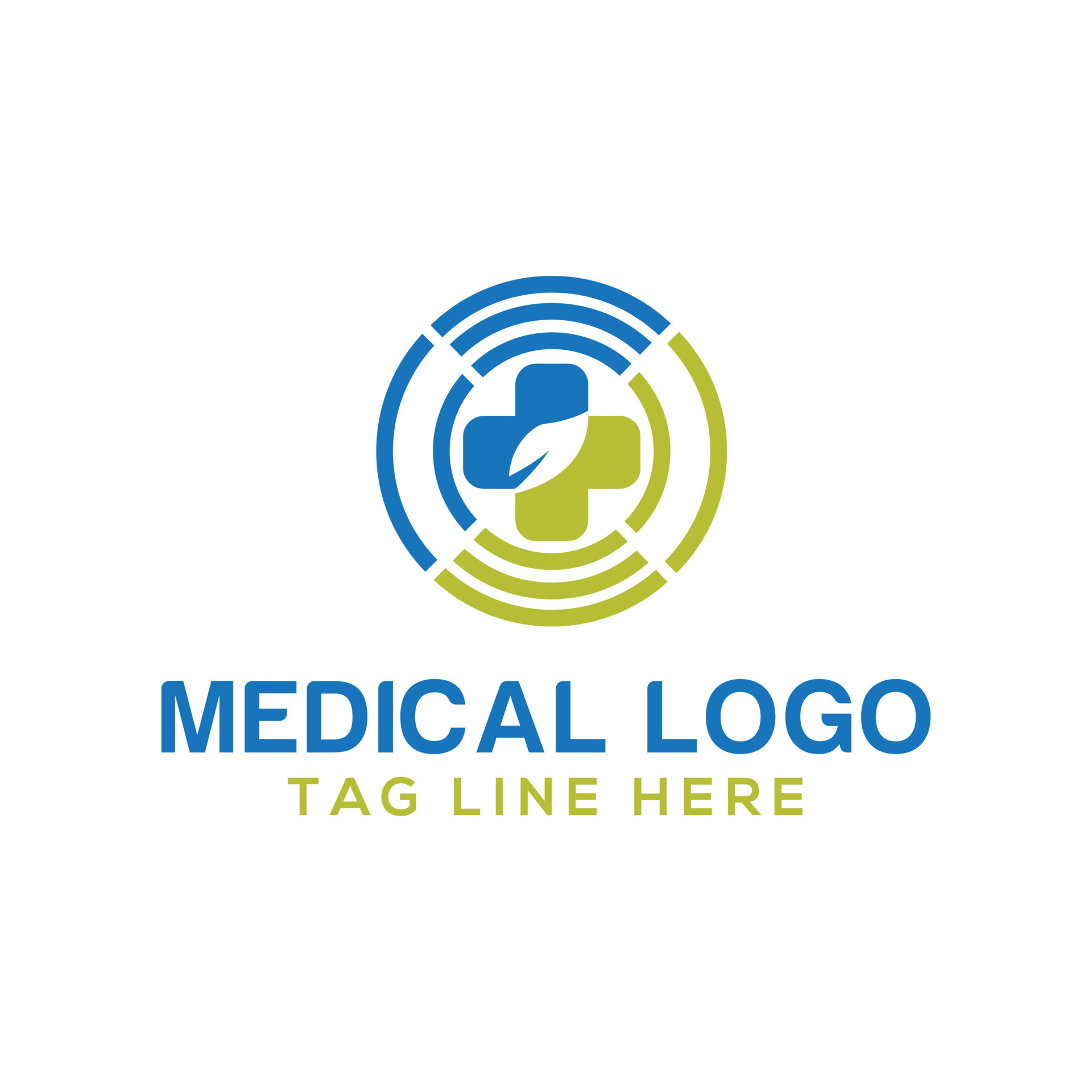 natural medical health logo design 24266586 Vector Art at Vecteezy