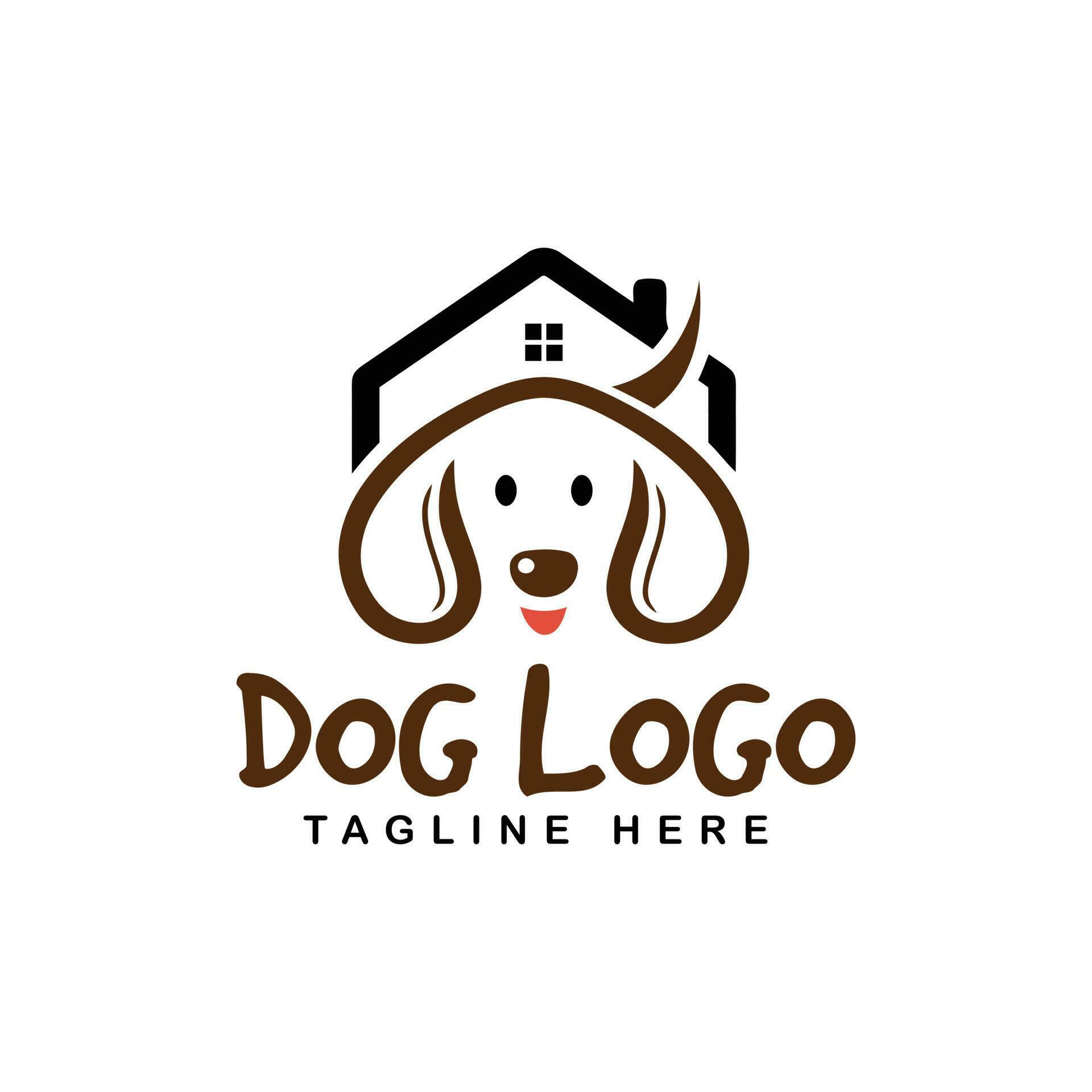 dog house logo design 24266587 Vector Art at Vecteezy