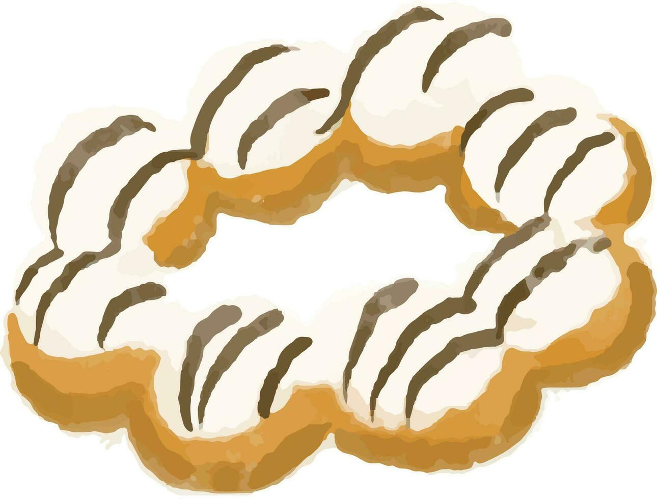 soy inspirado por rosquillas vector