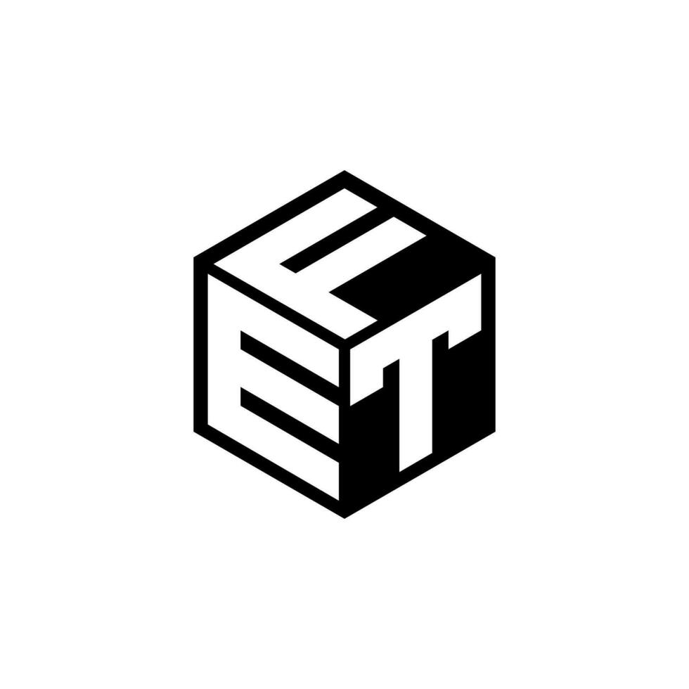 diseño del logotipo de la letra etf en la ilustración. logotipo vectorial, diseños de caligrafía para logotipo, afiche, invitación, etc. vector