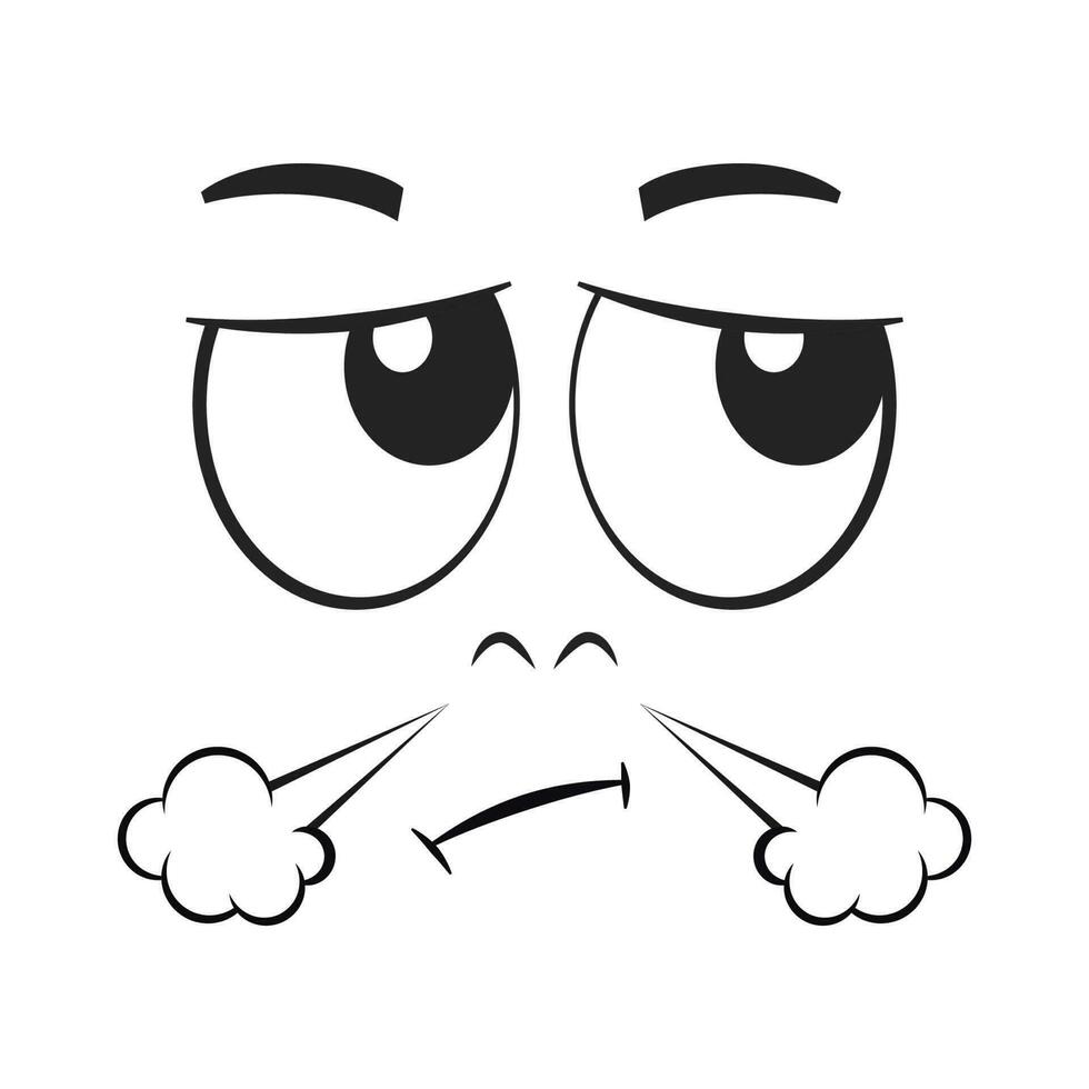 Cartoon Facial Expression Emotion Scared Sad Cry Eye (Download Now) 