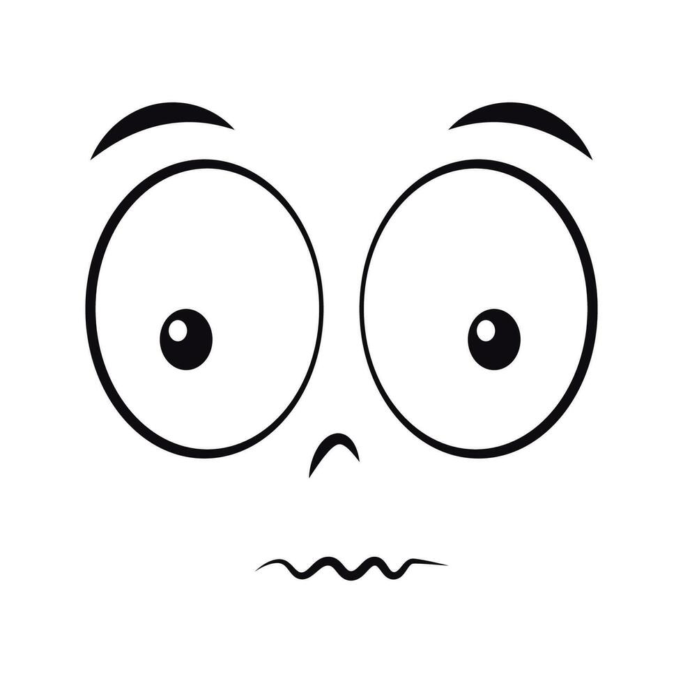 Animated Scared face | Sticker