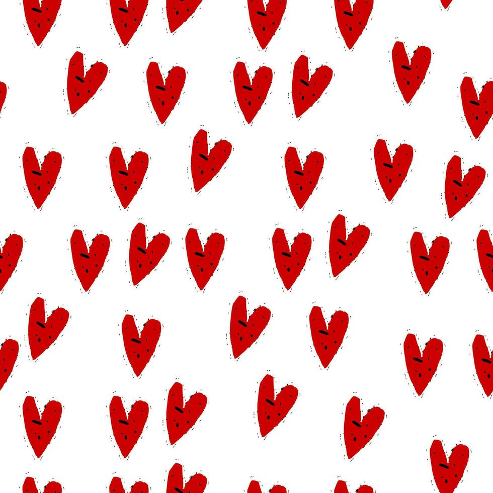 cute love pattern for background vector