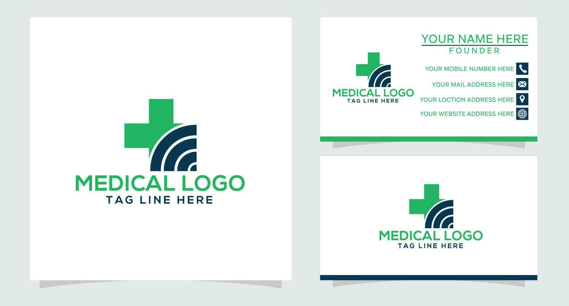 Healthcare Medical Logo. Cross and leaf icon combination. Flat Vector Logo Design Template Element