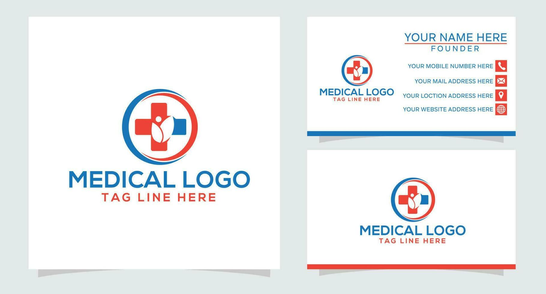 médico cuidado de la salud logo diseño plantilla.- vector ilustrador