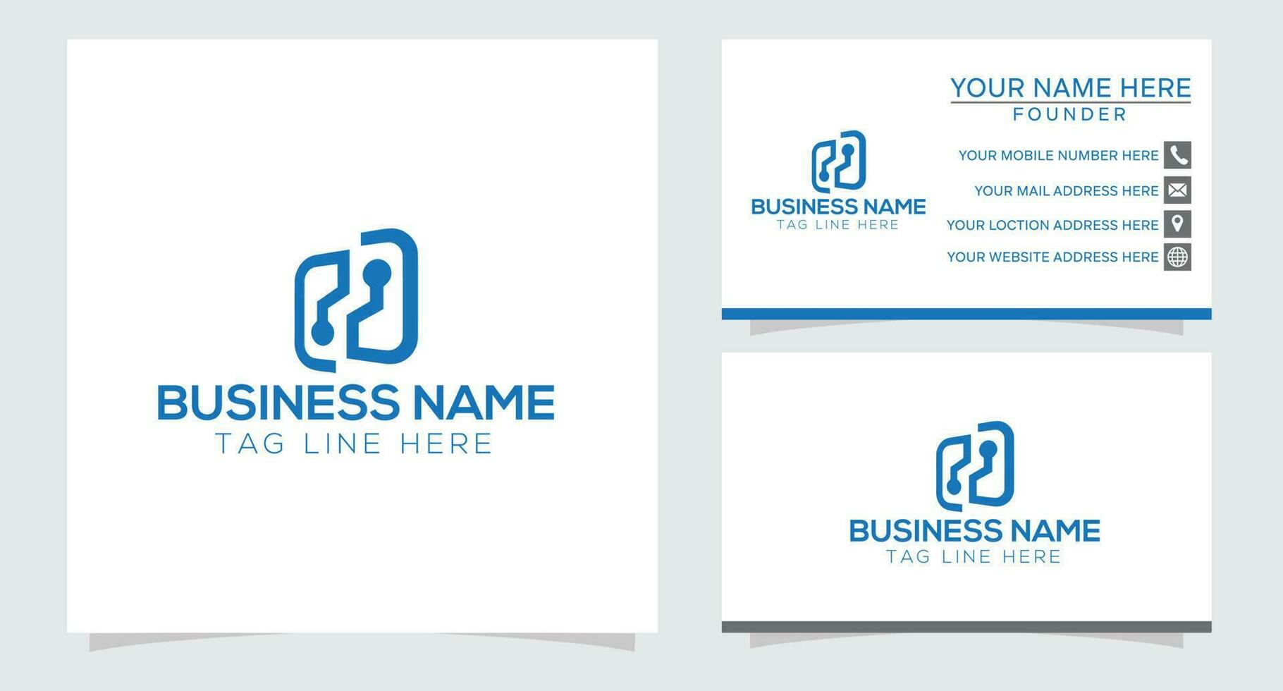 technology logo template design, emblem, symbol, or icon vector