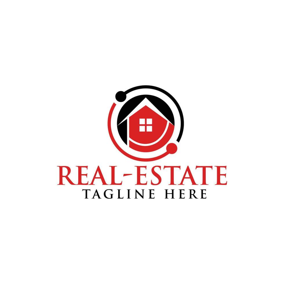 Logo for real estate home solutions that is a home solution. vector