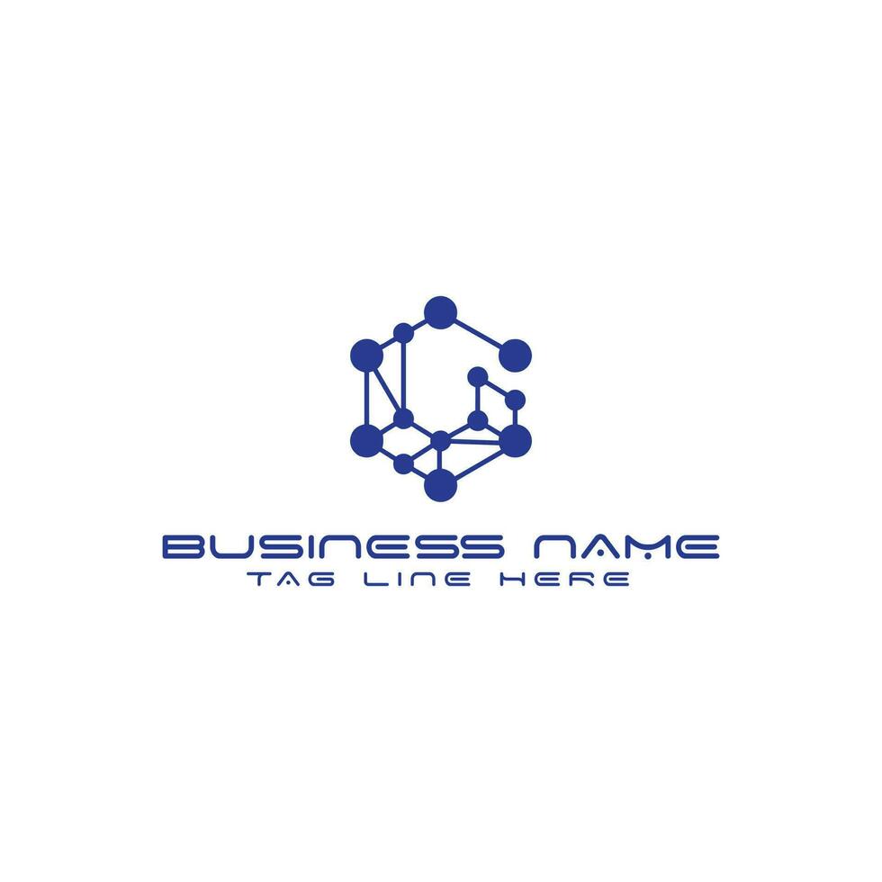 Technology - vector logo for corporate identity. Abstract chip sign. Network, internet tech concept illustration. Design element.